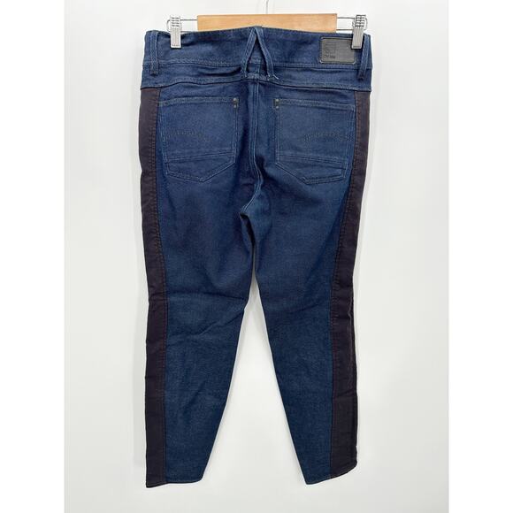 G Raw Jeans Women 28 x 32 Blue Dark Wash Denim Lynn Mid Skinny Cotton Blend - Picture 2 of 9